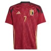 Maillot de Supporter Belgique De Bruyne 7 Domicile Euro 2024 Pour Enfant